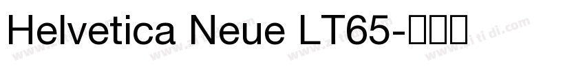 Helvetica Neue LT65字体转换